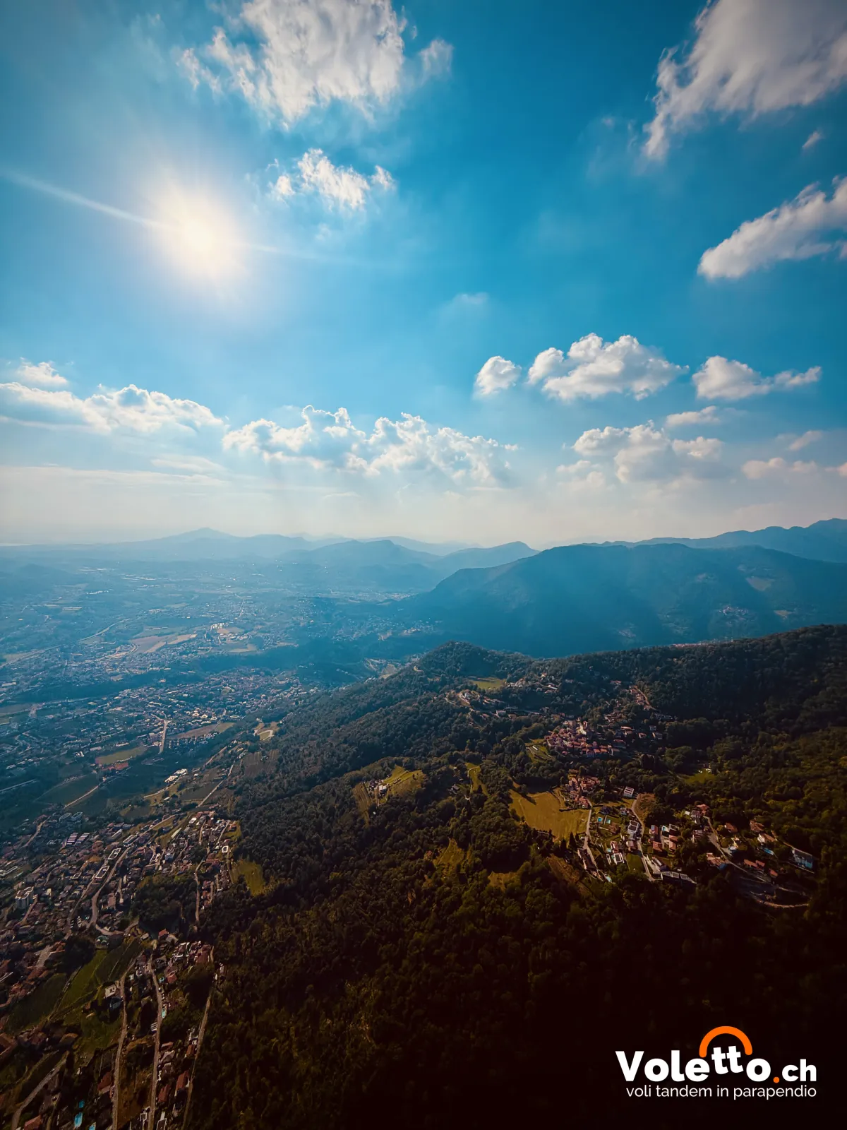 Mendrisio e Chiasso visti in volo